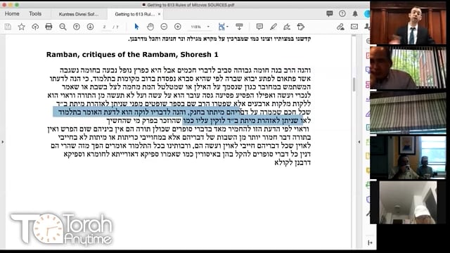Rule #1: Isn't every Rabbinic Law Biblical? (Getting to 613)