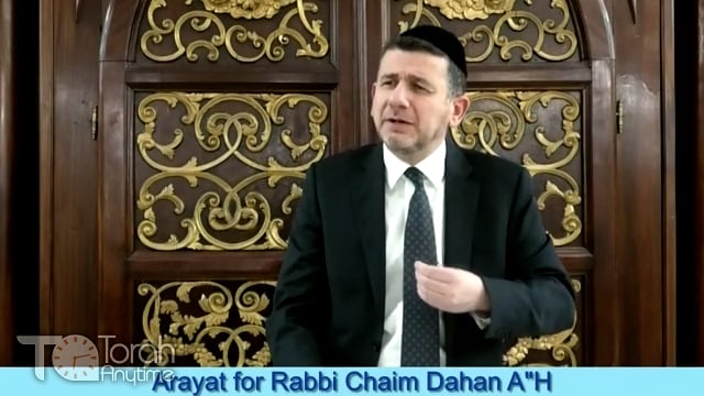 The 11 Month Areyat for Rabbi Chaim Dahan zt’