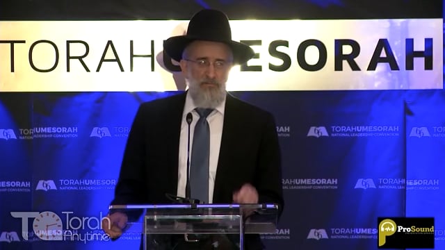 Torah UMesorah Convention 2022: Thursday Keynote Address