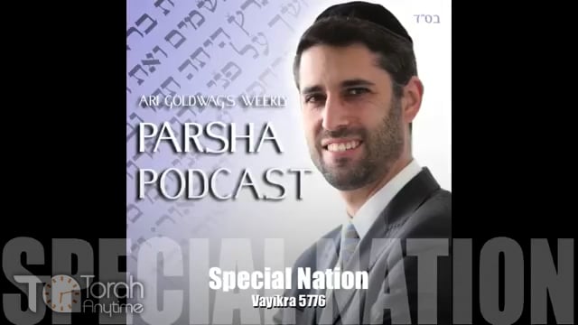 Parashat Vayikra: Special Nation