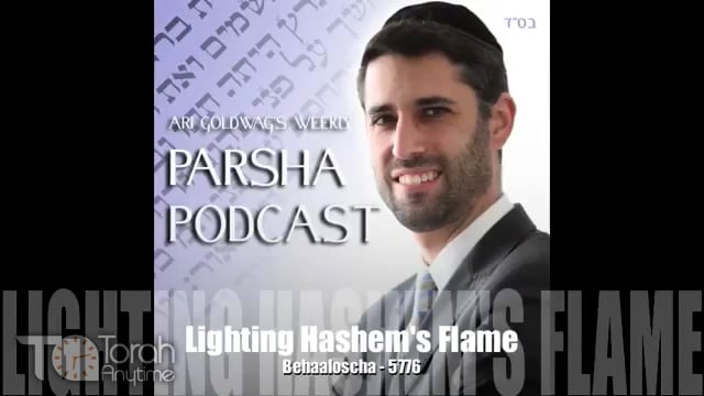 Parashat Be'halot'cha: Lighting Hashem's Flame