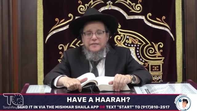 Mishmar Shaila A1- Hagaon Harav Shlomo Cynamon Shlita, Rav of Khal B'nei Torah of Flatbush and Ram in Yeshiva Torah Vodaath asks TWO Kashas Binyanei Tisha B’Av!