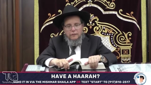 Mishmar Shaila A2- Hagaon Harav Shlomo Cynamon Shlita, Rav of Khal B'nei Torah of Flatbush and Ram in Yeshiva Torah Vodaath asks TWO Kashas Binyanei Tisha B’Av!