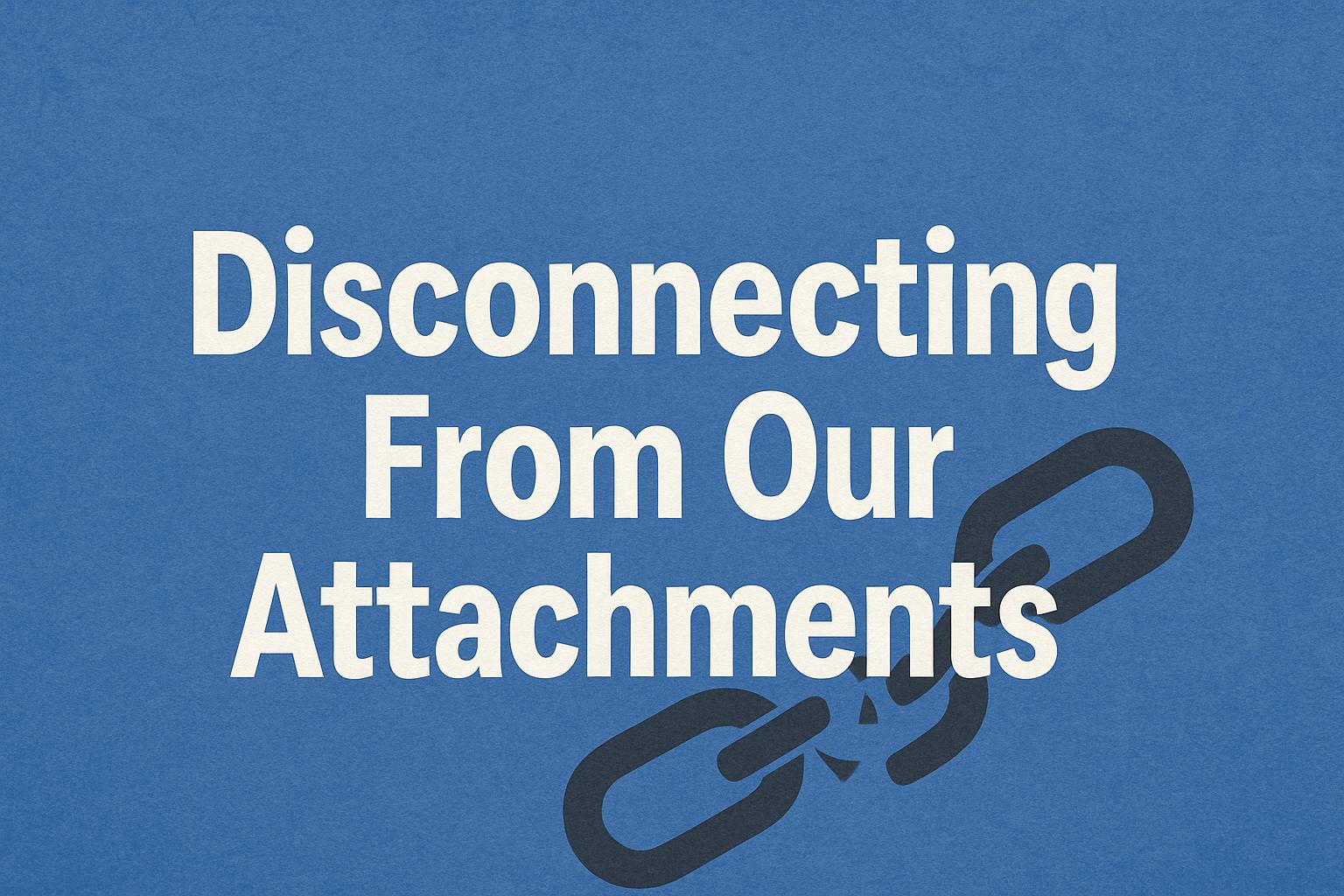 Disconnecting From Our Attachments