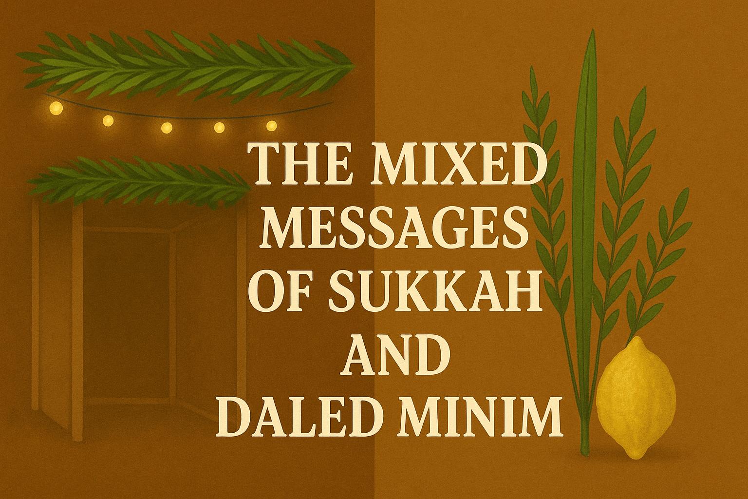 The Mixed Messages of Sukkah and Daled Minnim