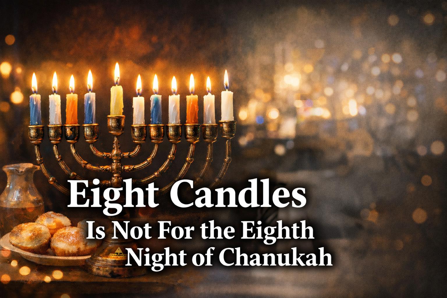 Eight Candles Is Not For The Eighth Night of Chanukah 