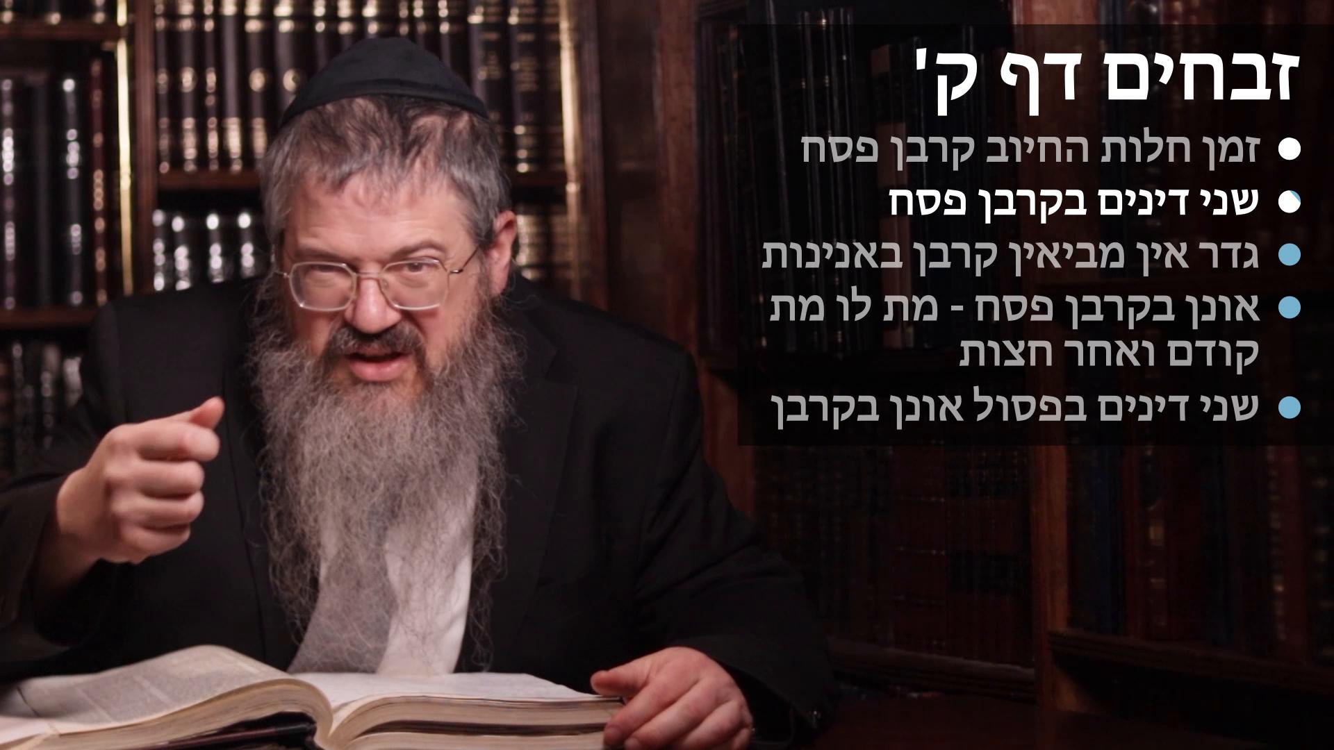 Zevachim daf 100 Zeman chiuv in korban peisach, Two dinim in korban peisach, Ein meviin korbon in aninus, & Two dinim in pesul oinon in korbanos