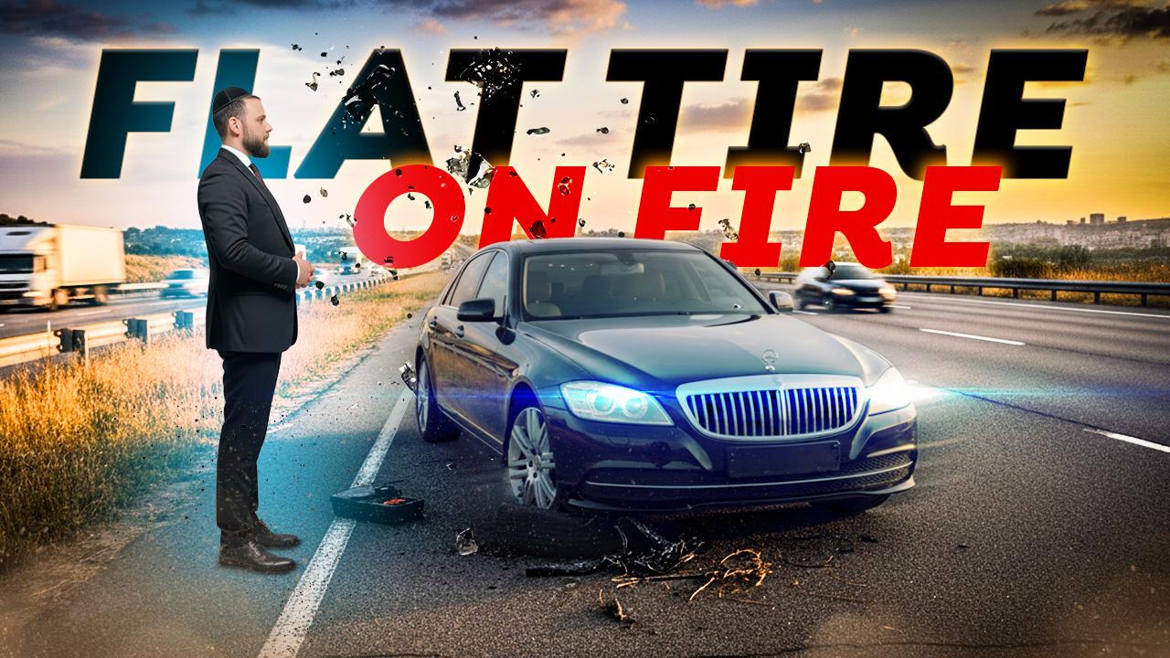 Flat Tire On Fire