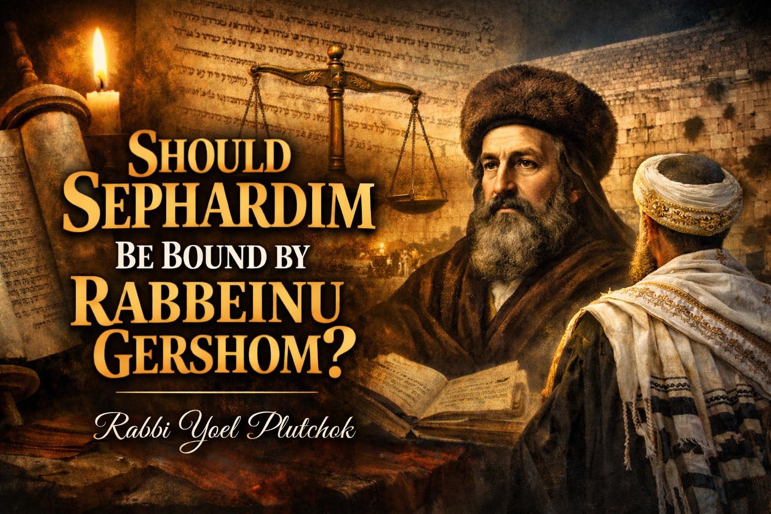 R' Yoel Plutchok | Should Sephardim Be Bound by Rabbeinu Gershom?