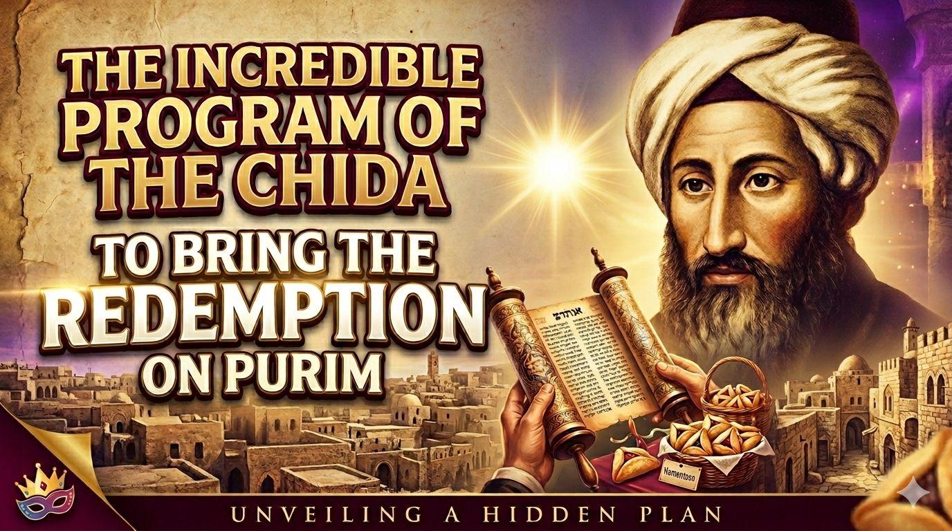 The Incredidible Program of the Chida to Bring the Redemption on Purim- For His Yahrtzeit י"א אדר
