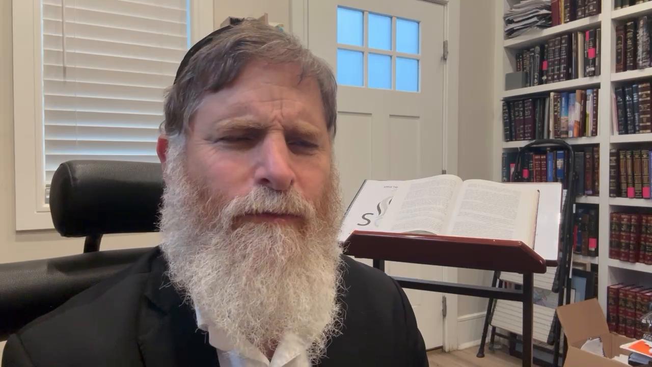 Daily halachot and Parshas hachodesh and pesach