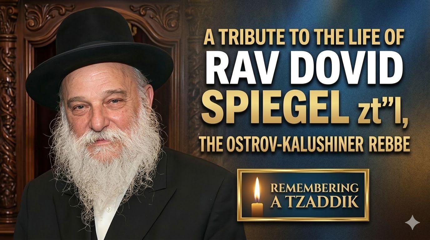 A Tribute to Rav Dovid Spiegel, The Ostrov-Kalushiner Rebbe