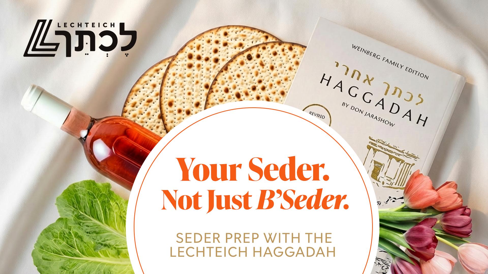 Your Seder, Not Just B'Seder