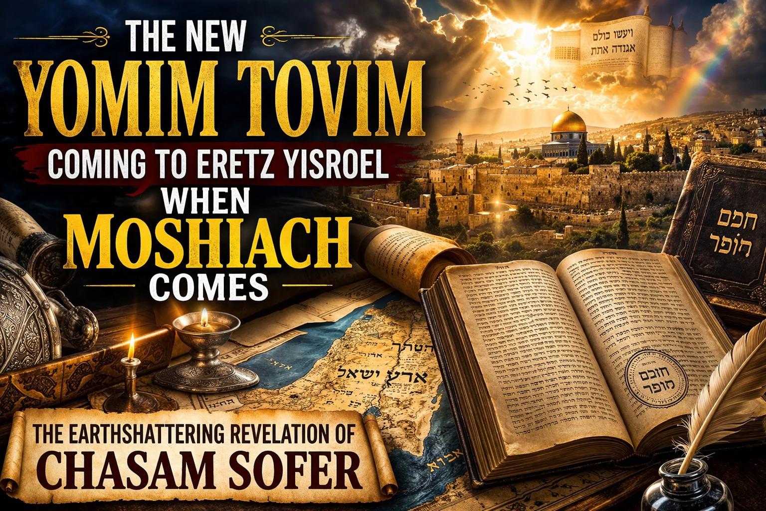 The New Yomim Tovim Coming to Eretz Yisroel When Moshiach Comes - The Earthshattering Revelation of the Chasam Sofer