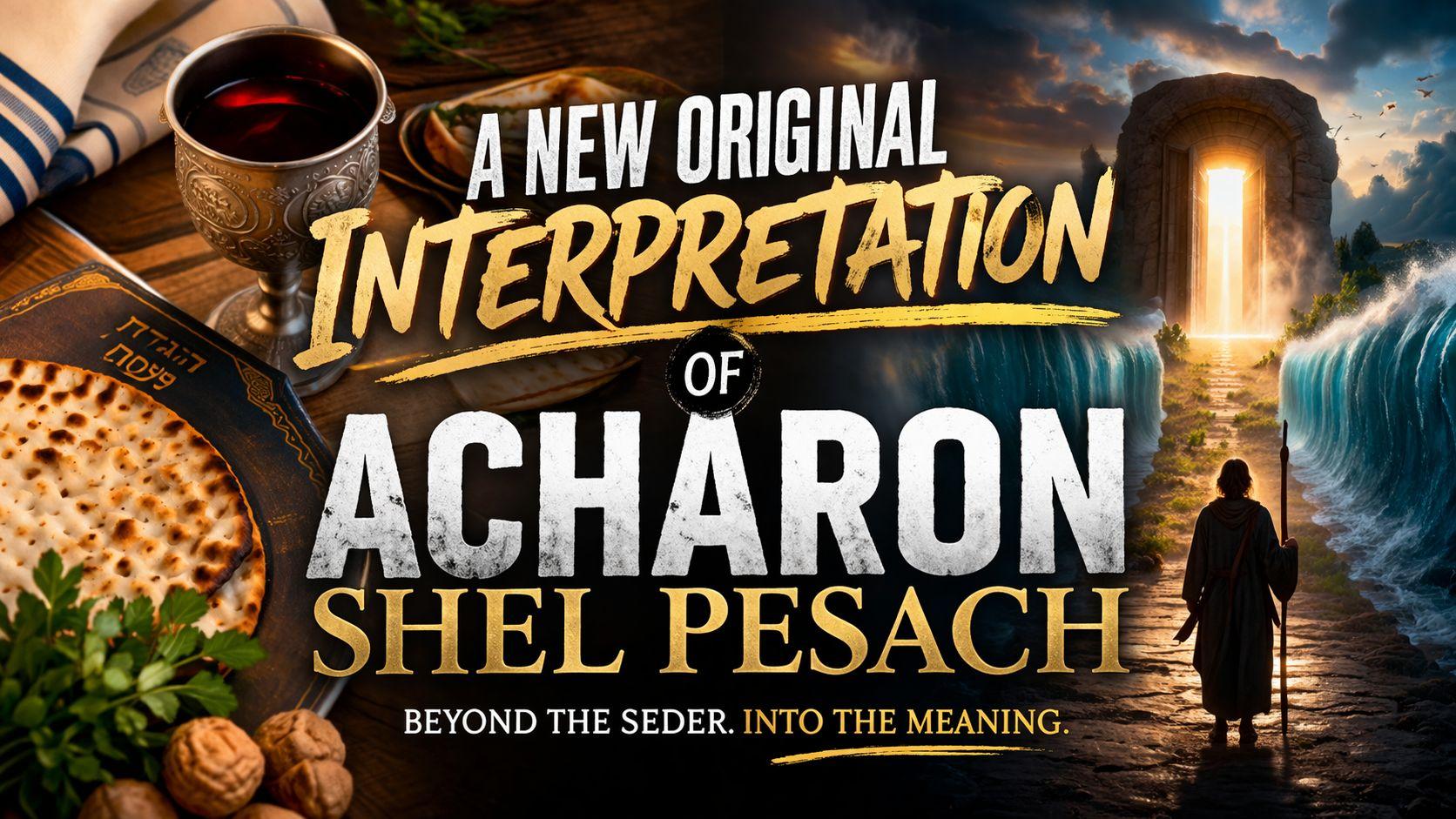 A New Original Interpretation of Acharon Shel Pesach