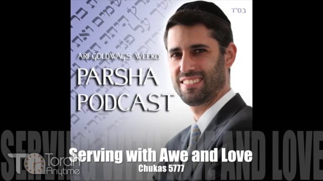 Parashat Chukat: Serving with Awe and Love